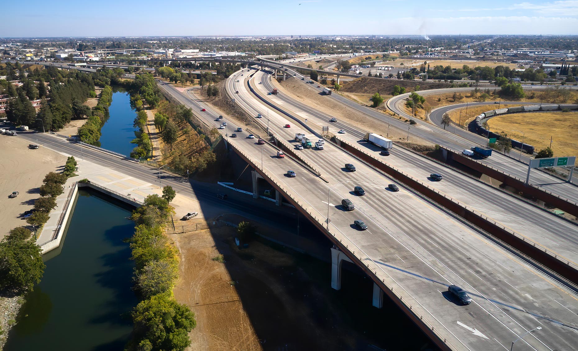 Interstate 5 and State Route 4 interchange