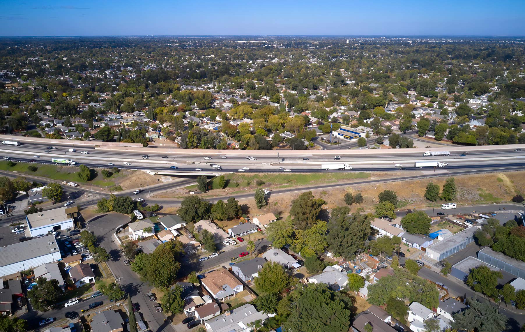 Aerial View of Stockton