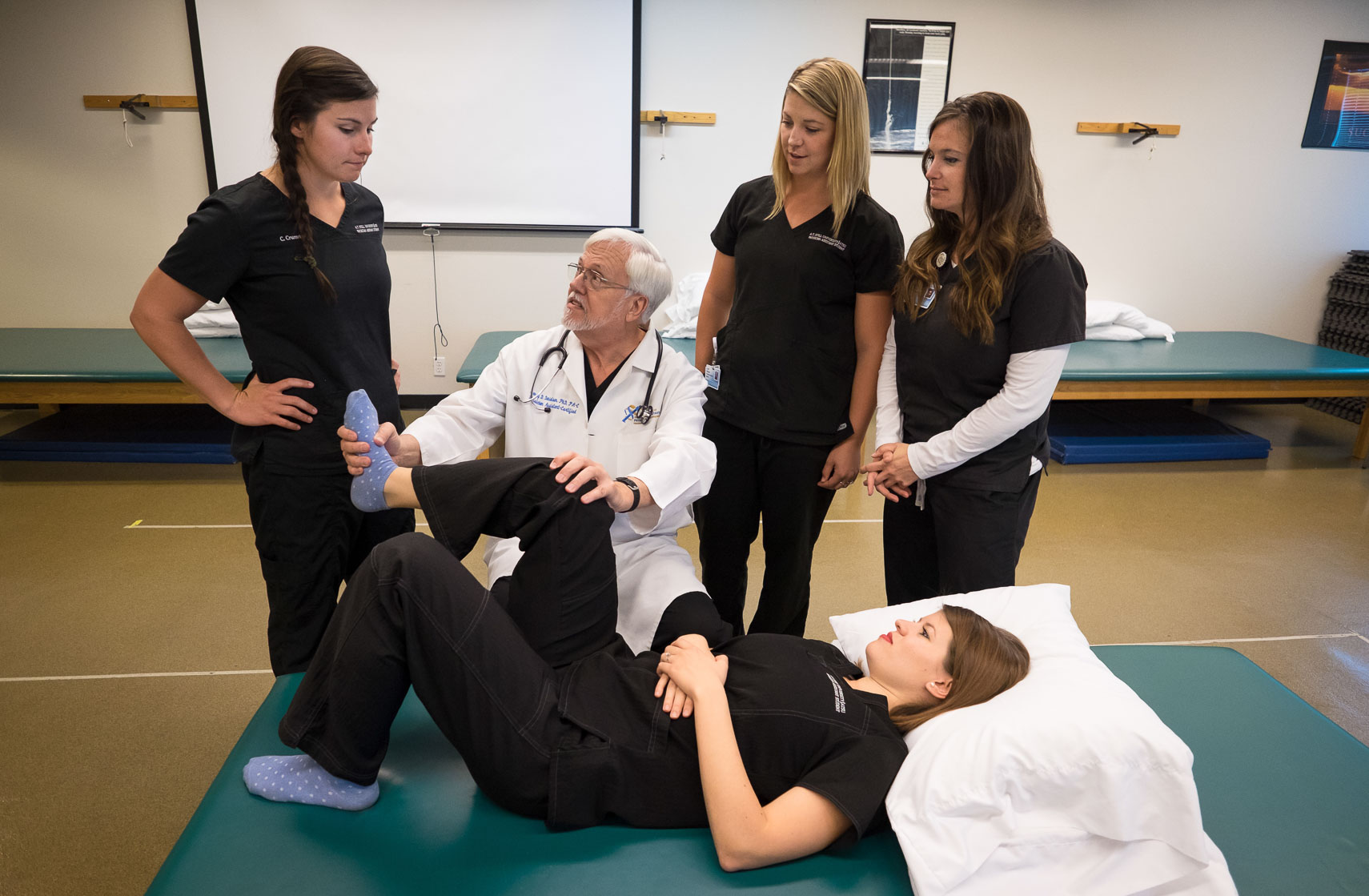 PA Danielsen Works with Students at Arizona School of Health Sciences