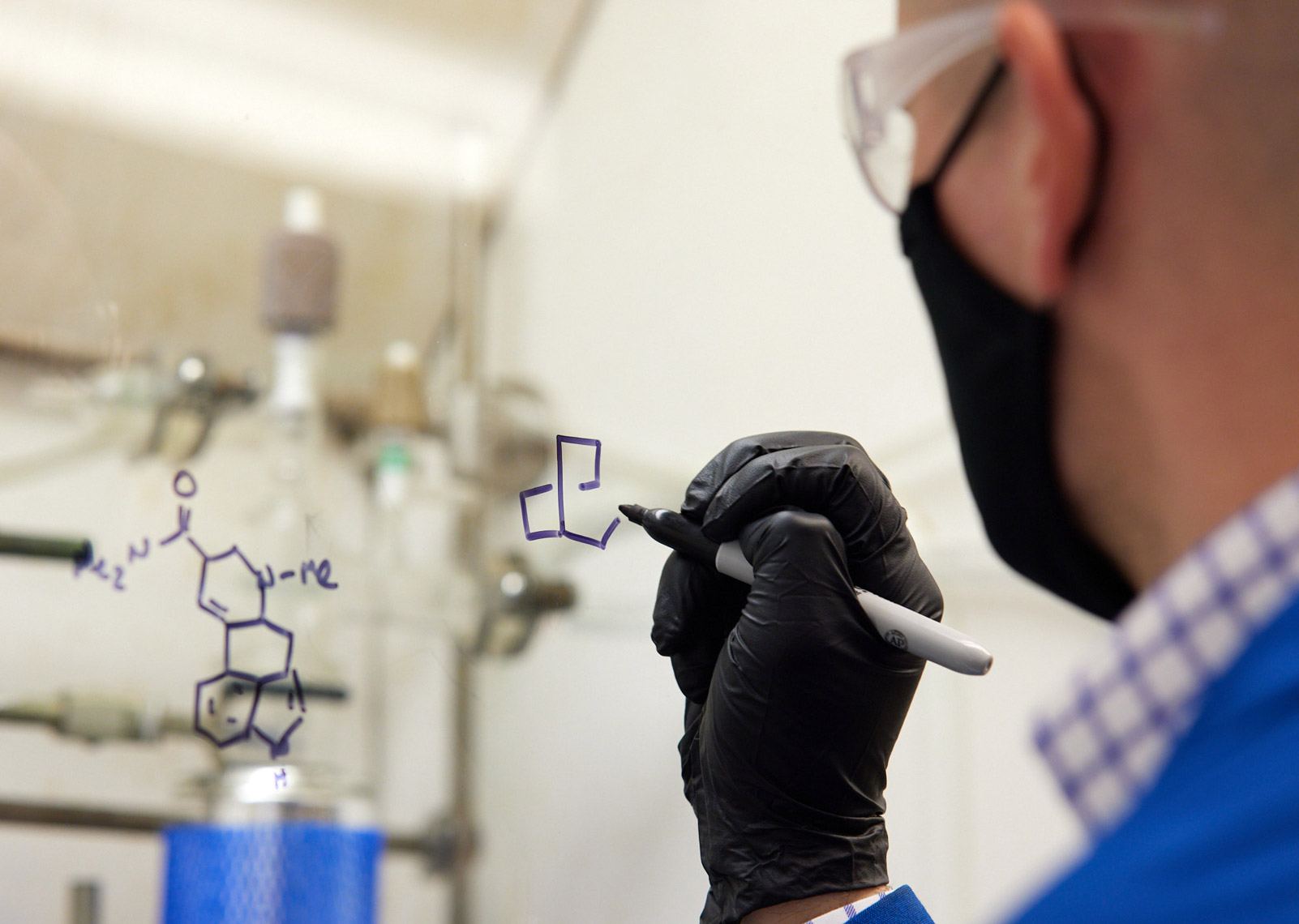 Neuroscientist Writes Chemical Equation