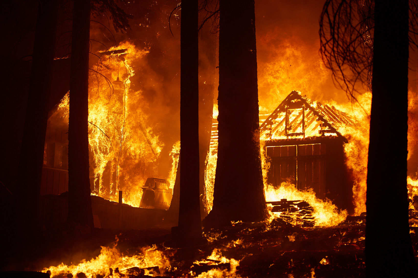 Cabins Burn in Caldor Fire