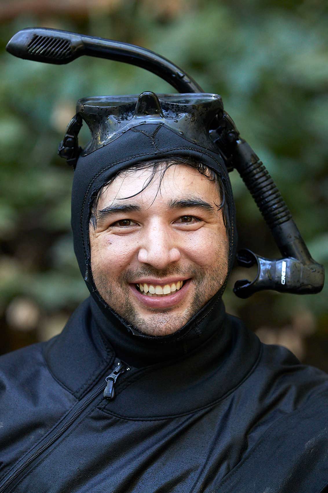 Scientist in Wetsuit