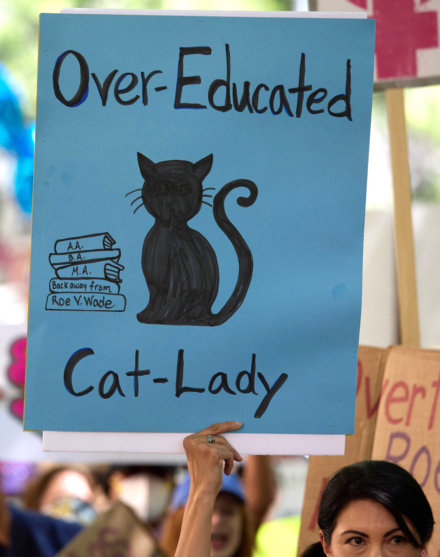 Over-Educated Cat Lady Protestor