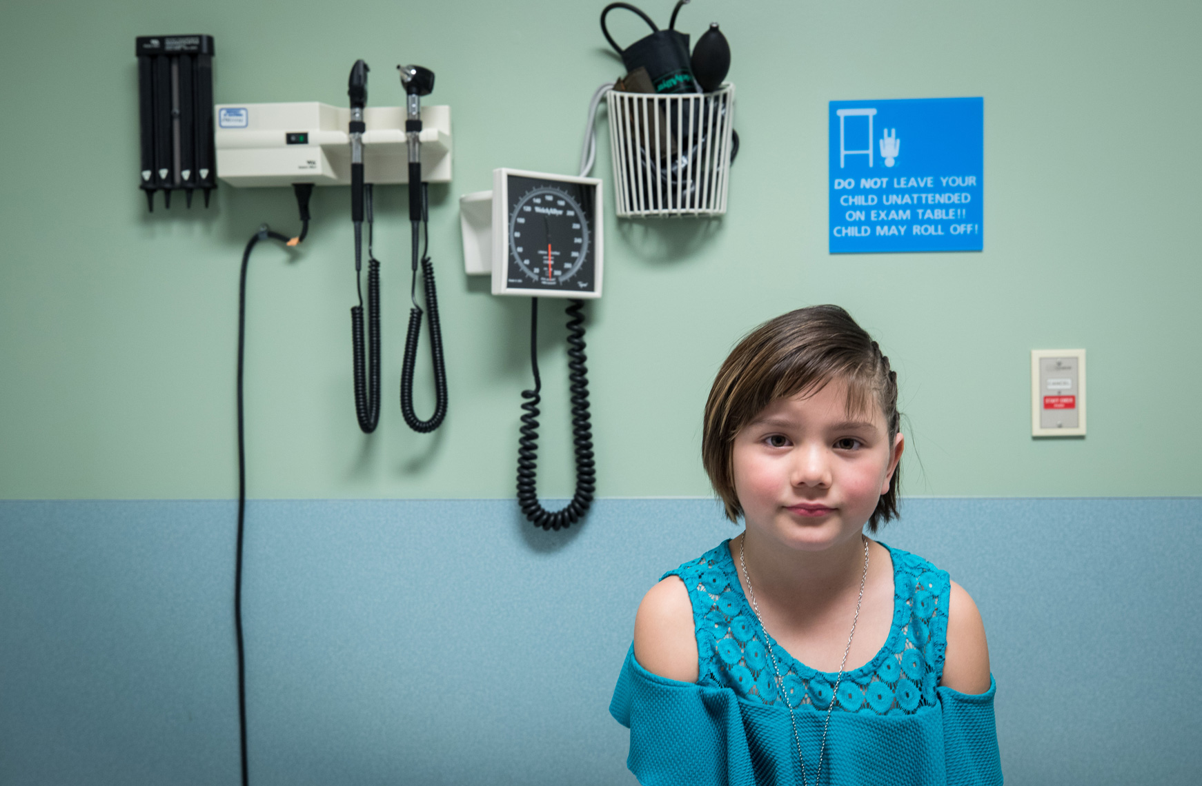 A Pediatric Patient in an Exam Room